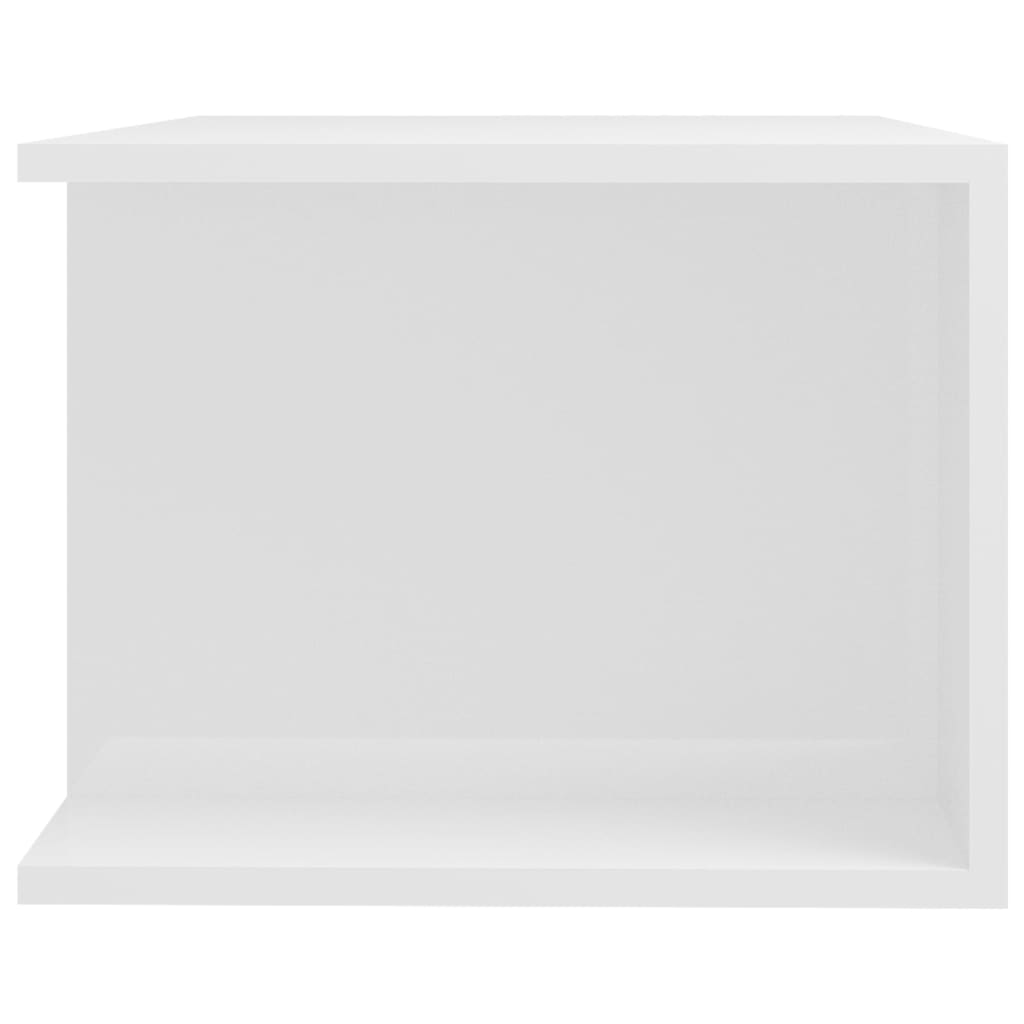 vidaXL Tv-meubel met LED-verlichting 90x39x30 cm hoogglans wit