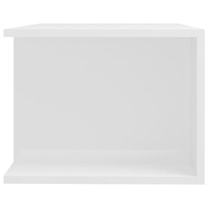 vidaXL Tv-meubel met LED-verlichting 90x39x30 cm hoogglans wit