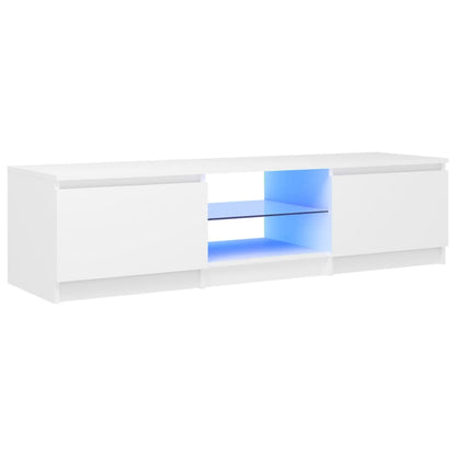 vidaXL Tv-meubel met LED-verlichting 140x40x35,5 cm wit