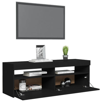 vidaXL Tv-meubel met LED-verlichting 120x35x40 cm zwart