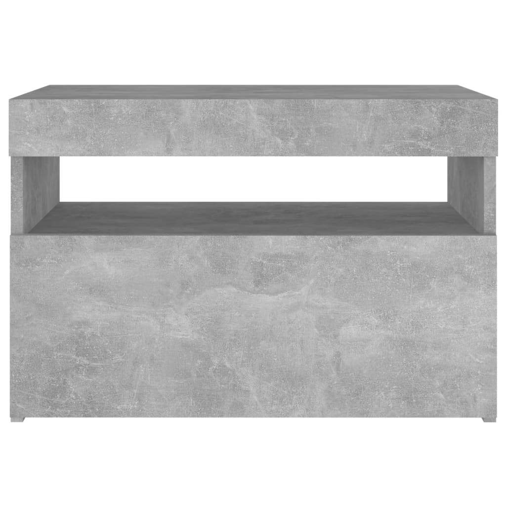 vidaXL Tv-meubelen 2 st met LED-verlichting 60x35x40 cm betongrijs