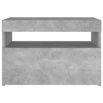 vidaXL Tv-meubelen 2 st met LED-verlichting 60x35x40 cm betongrijs