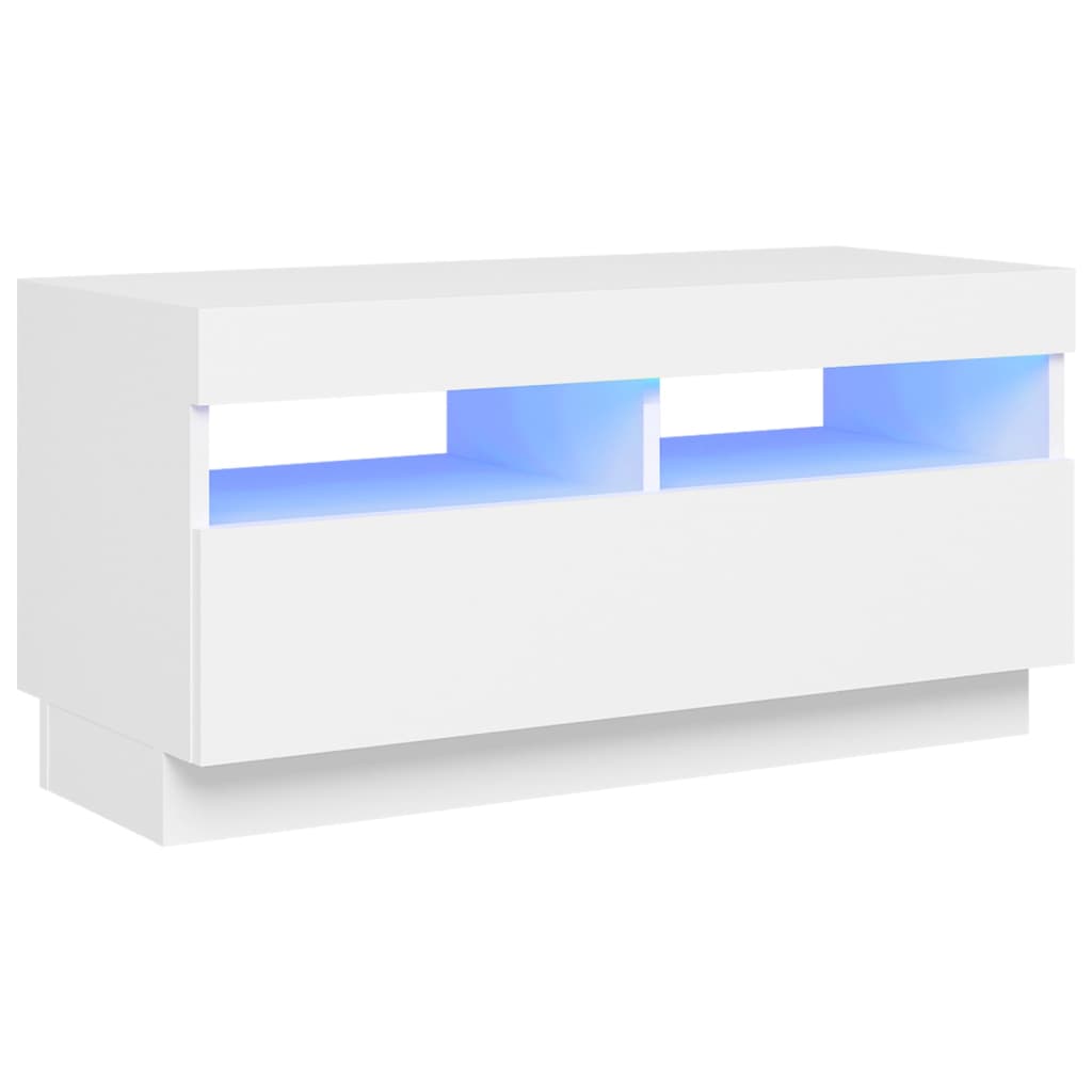 vidaXL Tv-meubel met LED-verlichting 80x35x40 cm wit