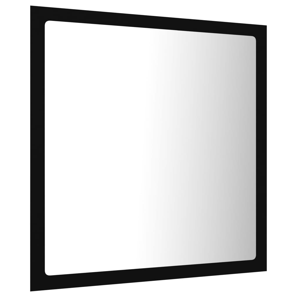 vidaXL Badkamerspiegel LED 40x8,5x37 cm acryl zwart