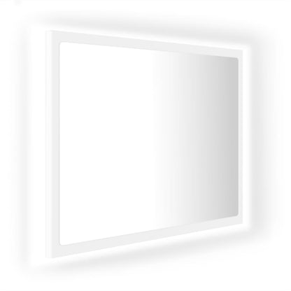 vidaXL Badkamerspiegel LED 60x8,5x37 cm acryl wit