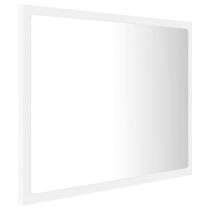 vidaXL Badkamerspiegel LED 60x8,5x37 cm acryl wit