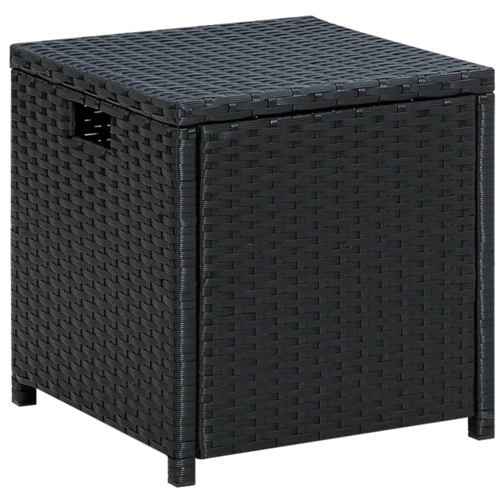 vidaXL 6-delige Loungeset met kussens poly rattan zwart