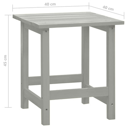 vidaXL Tuinstoel Adirondack met tafel massief vurenhout grijs