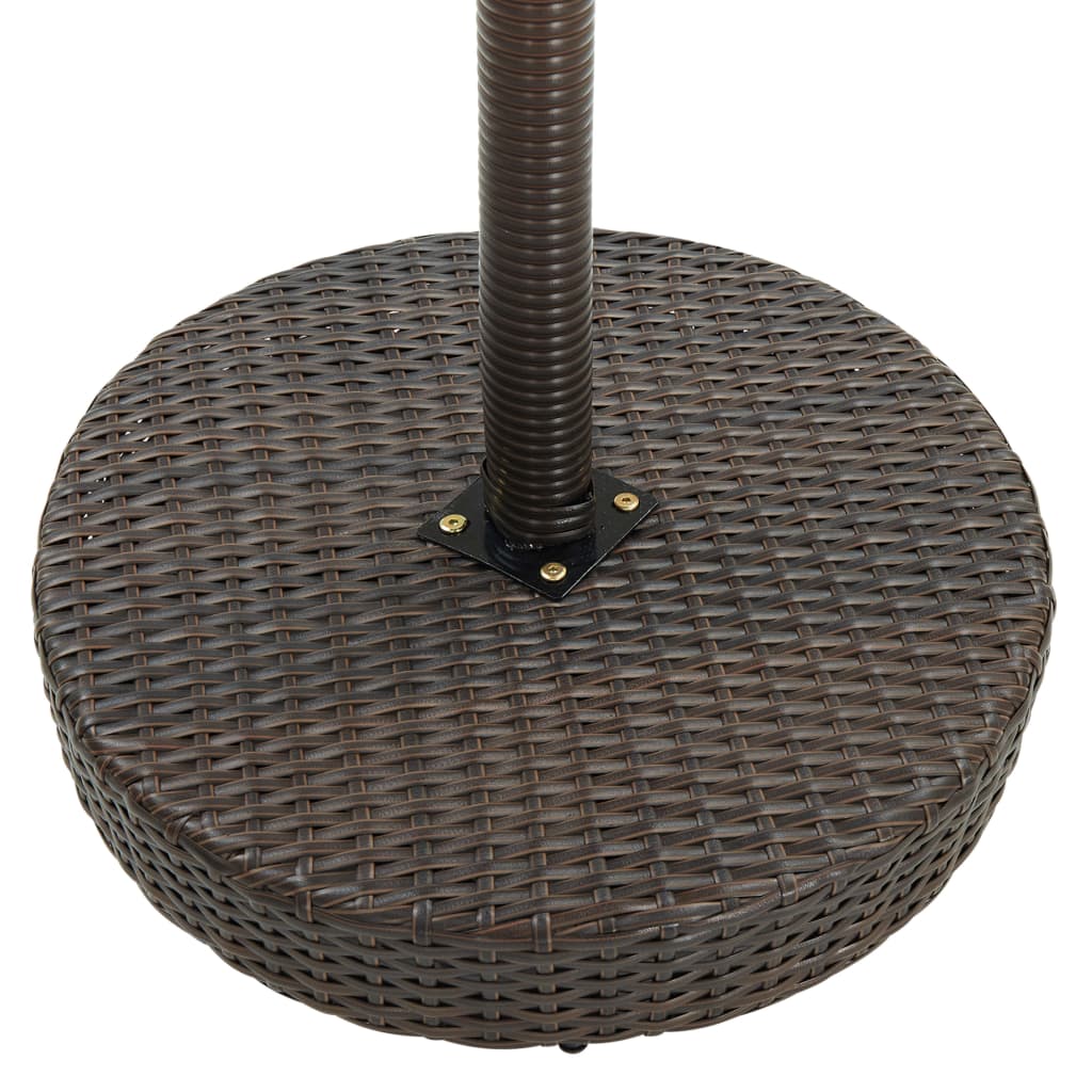 vidaXL 5-delige Tuinbarset poly rattan bruin