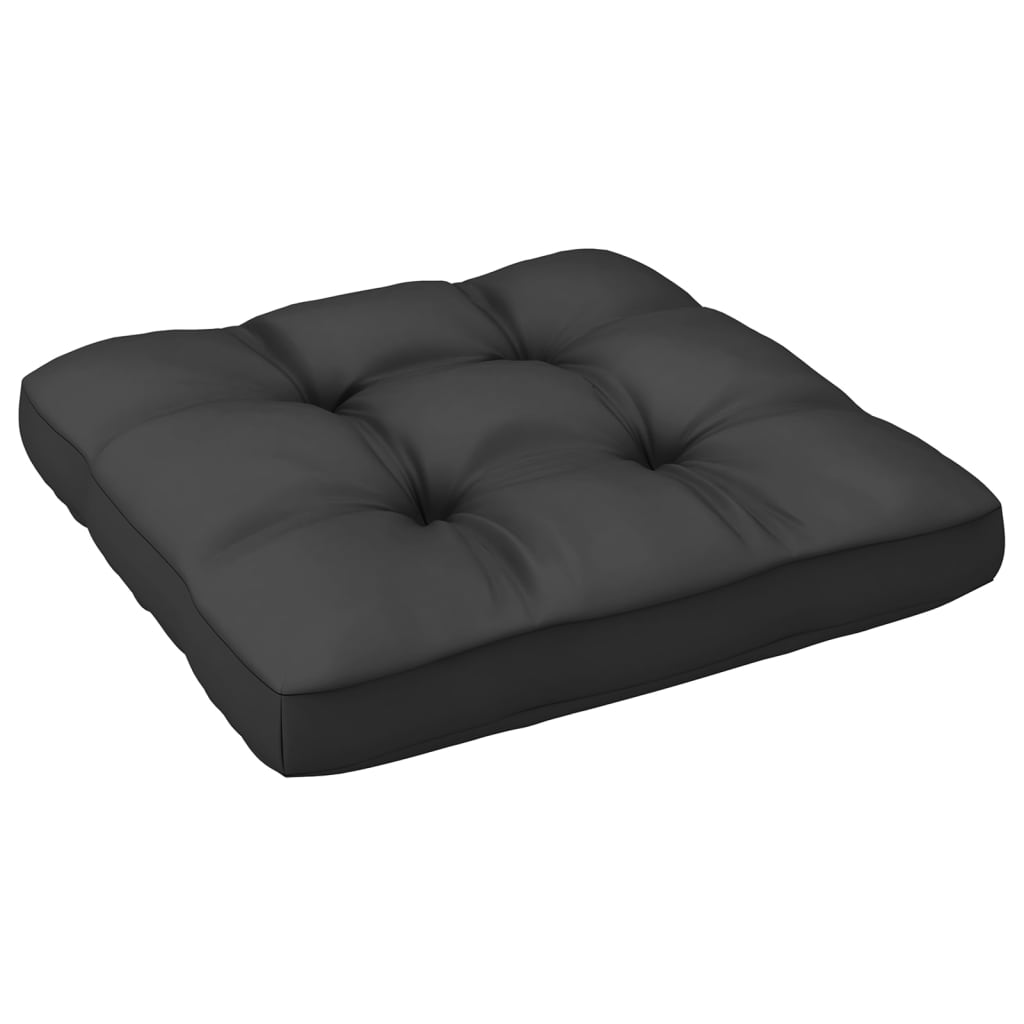 vidaXL 2-delige Loungeset met kussens massief grenenhout wit