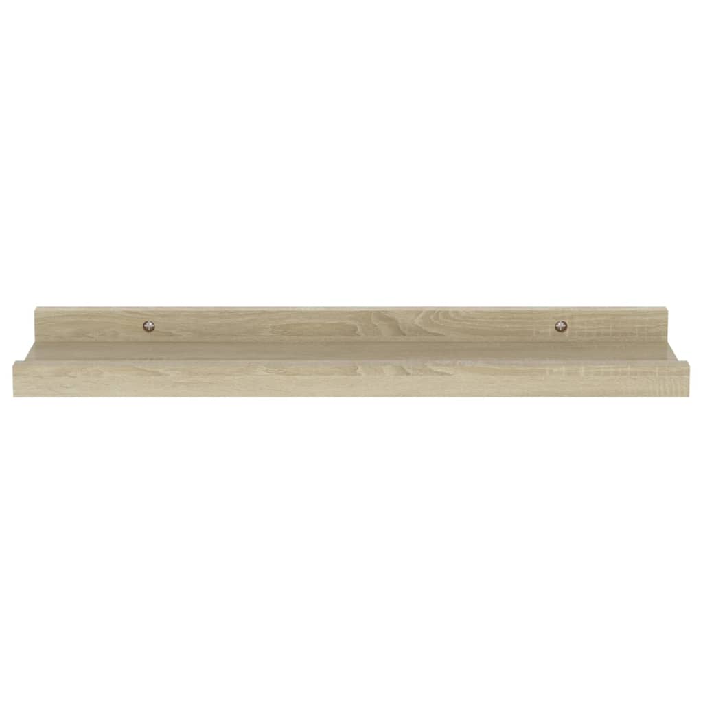 vidaXL Wandschappen 4 st 40x9x3 cm sonoma eikenkleurig