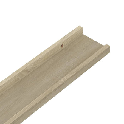 vidaXL Wandschappen 4 st 40x9x3 cm sonoma eikenkleurig