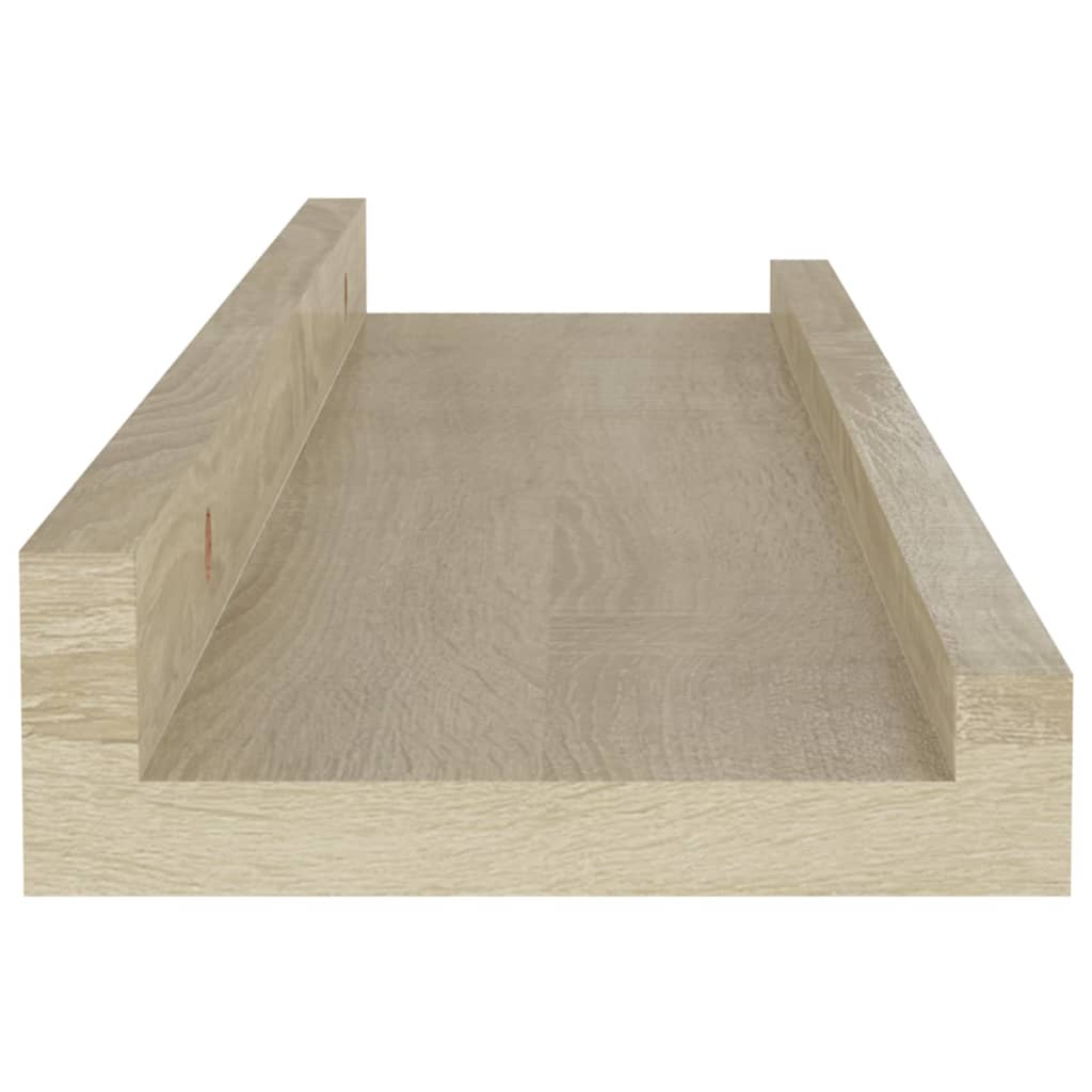 vidaXL Wandschappen 4 st 40x9x3 cm sonoma eikenkleurig