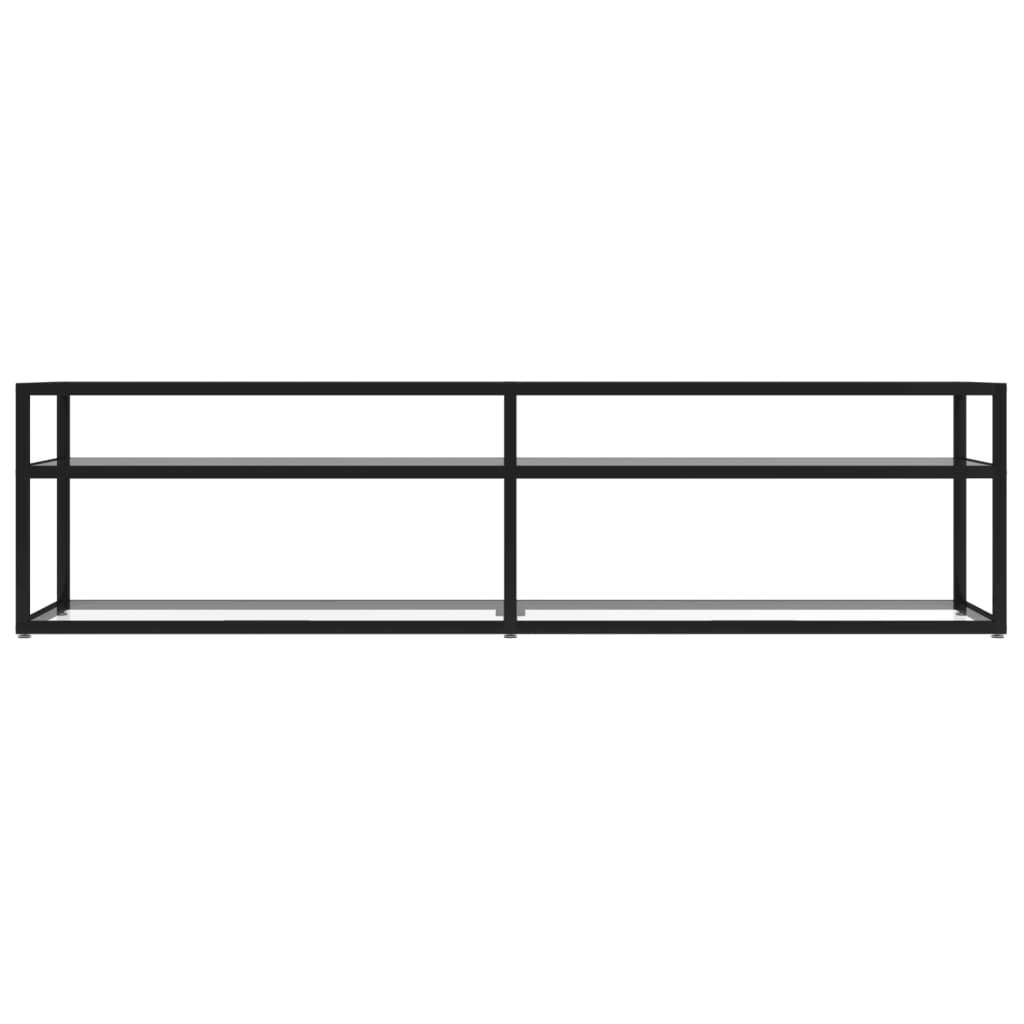 vidaXL Tv-meubel 160x40x40,5 cm gehard glas transparant