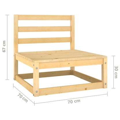 vidaXL 5-delige Loungeset massief grenenhout