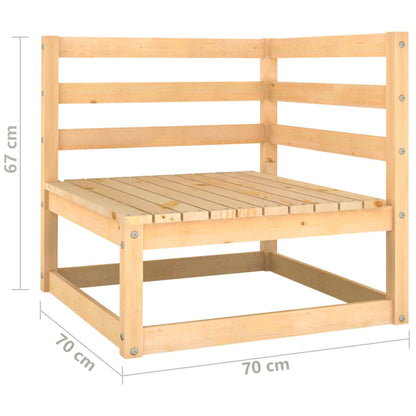 vidaXL 11-delige Loungeset massief grenenhout