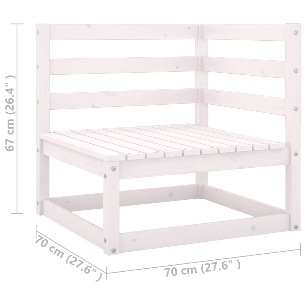 vidaXL 6-delige Loungeset met kussens massief grenenhout