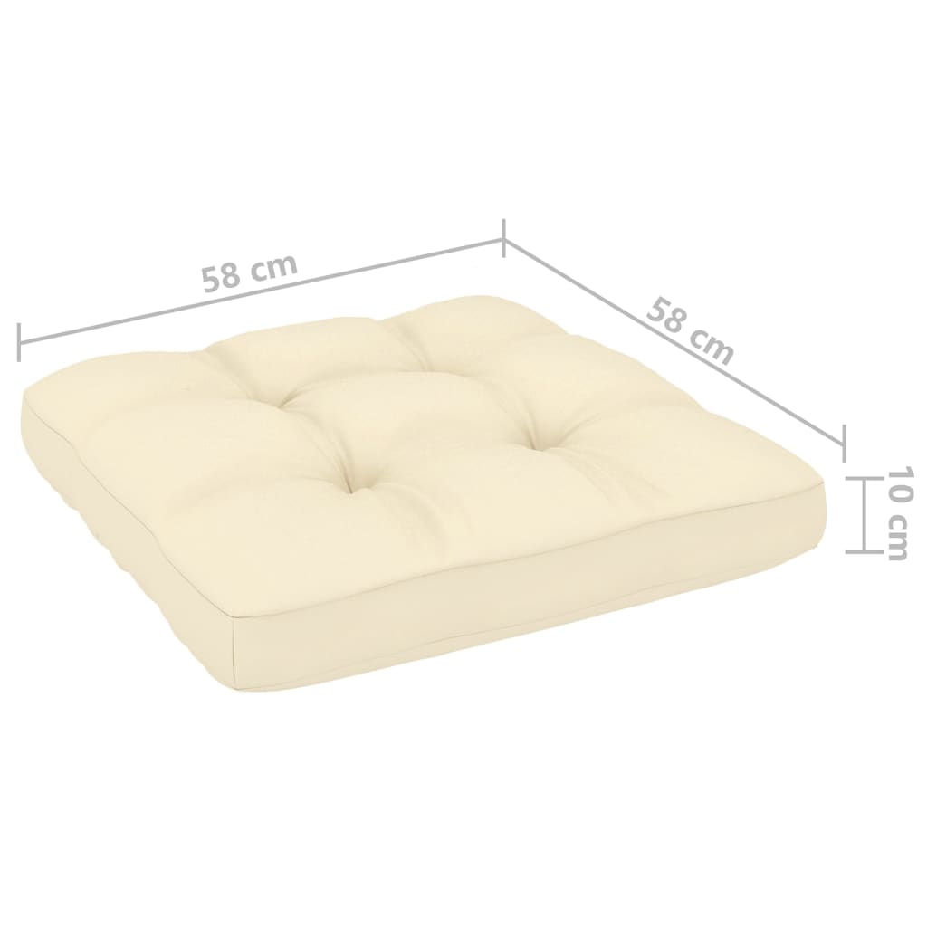 vidaXL 11-delige Loungeset met kussens massief grenenhout honingbruin