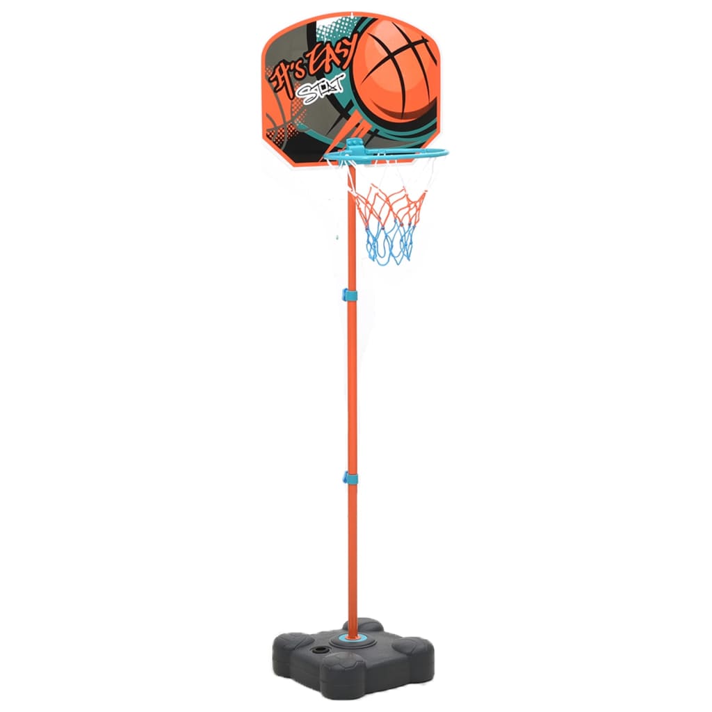 vidaXL Basketbalset draagbaar verstelbaar 109-141 cm