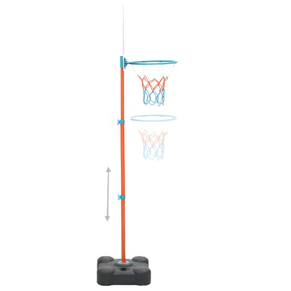 vidaXL Basketbalset draagbaar verstelbaar 109-141 cm