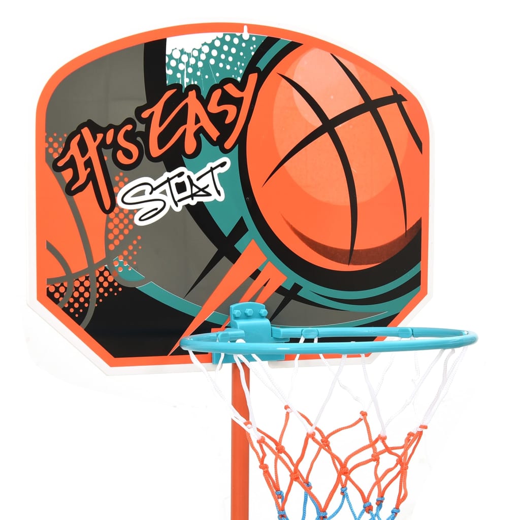 vidaXL Basketbalset draagbaar verstelbaar 109-141 cm