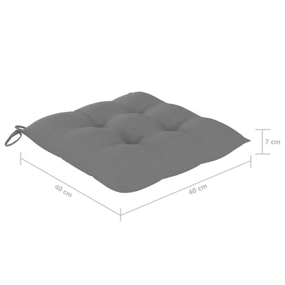 vidaXL Tuinstoelen 8 st inklapbaar met kussens massief acaciahout