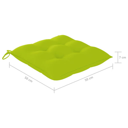 vidaXL Tuinstoelen 4 st met kussens massief acaciahout