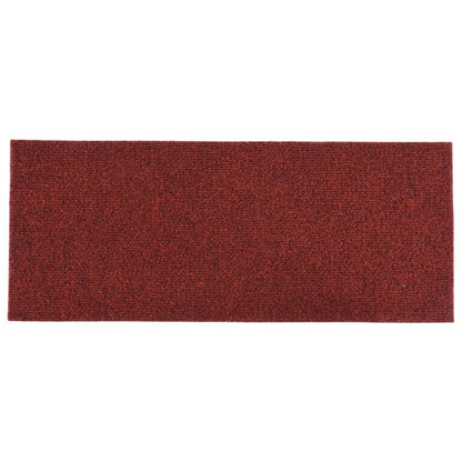 vidaXL 15 st Trapmatten zelfklevend rechthoekig 60x25 cm rood