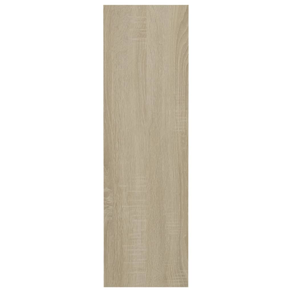 vidaXL Wandschoenenkasten 4 st 60x18x60 cm hout wit sonoma eiken