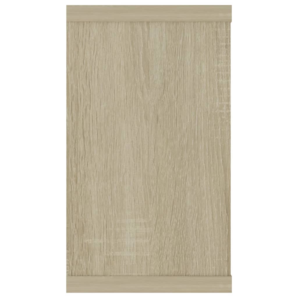 vidaXL Wandschappen kubus 2 st 80x15x26,5 cm bewerkt hout sonoma eiken