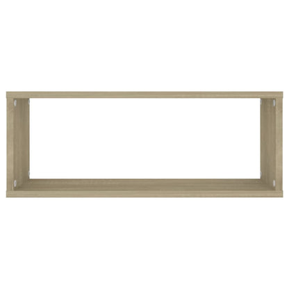 vidaXL Wandschappen kubus 4 st 60x15x23 cm bewerkt hout sonoma eiken