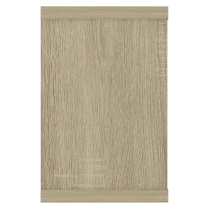 vidaXL Wandschappen kubus 4 st 60x15x23 cm bewerkt hout sonoma eiken