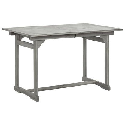 vidaXL Tuintafel (120-170)x80x75 cm massief acaciahout