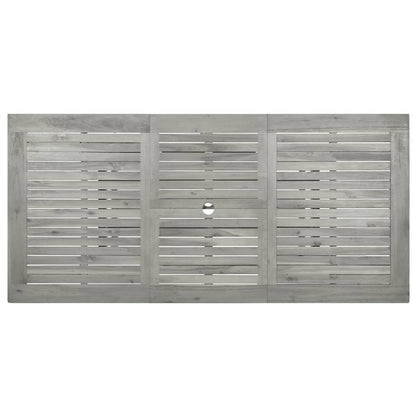 vidaXL Tuintafel (120-170)x80x75 cm massief acaciahout