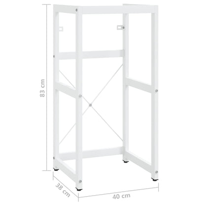 vidaXL Wastafelframe 40x38x83 cm ijzer wit