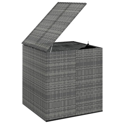 vidaXL Tuinbox 100x97,5x104 cm polyetheen rattan grijs