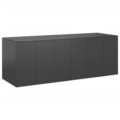 vidaXL Tuinbox 291x100,5x104 cm polyetheen rattan zwart