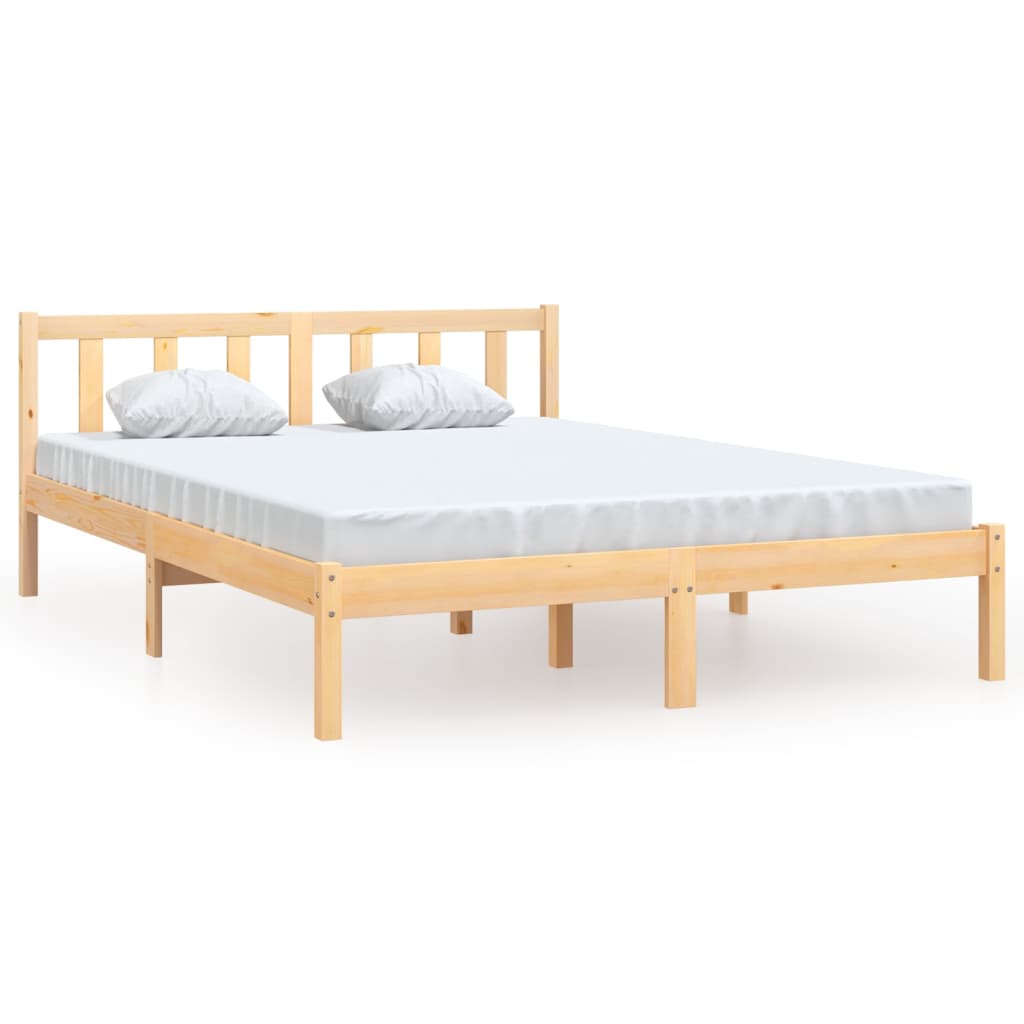 vidaXL Bedframe massief grenenhout 120x200 cm