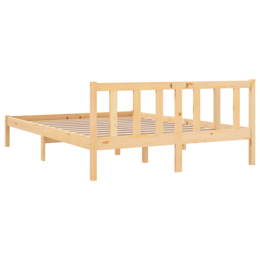 vidaXL Bedframe massief grenenhout 120x200 cm