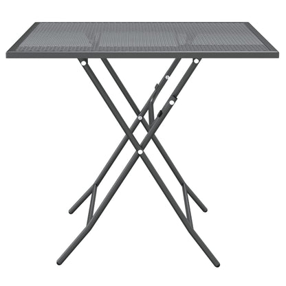 vidaXL Tuintafel 80x80x72 cm metaalgaas antracietkleurig