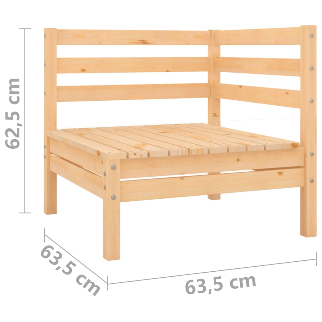 vidaXL 6-delige Loungeset massief grenenhout