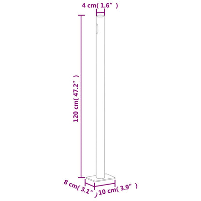 vidaXL Windscherm uittrekbaar 200x600 cm bruin