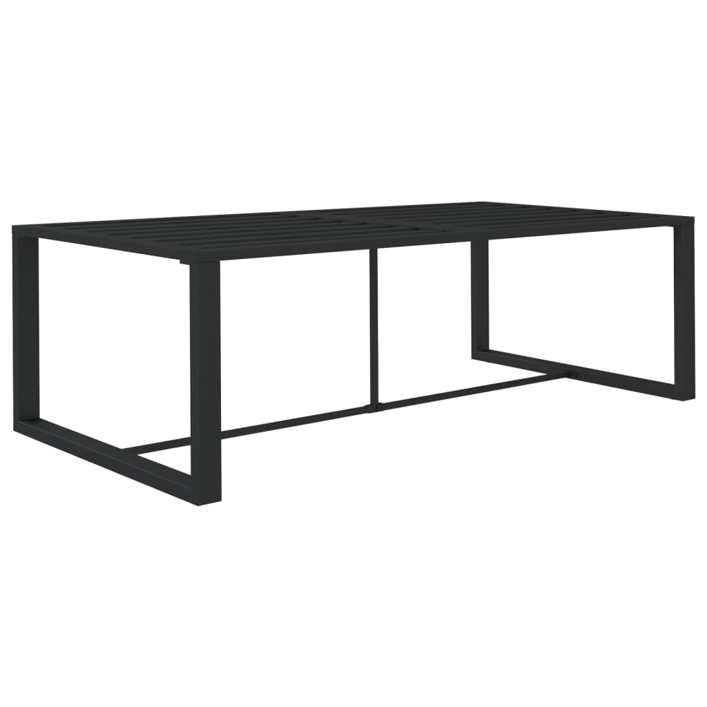 vidaXL Tuintafel 120x60x66 cm aluminium antracietkleurig