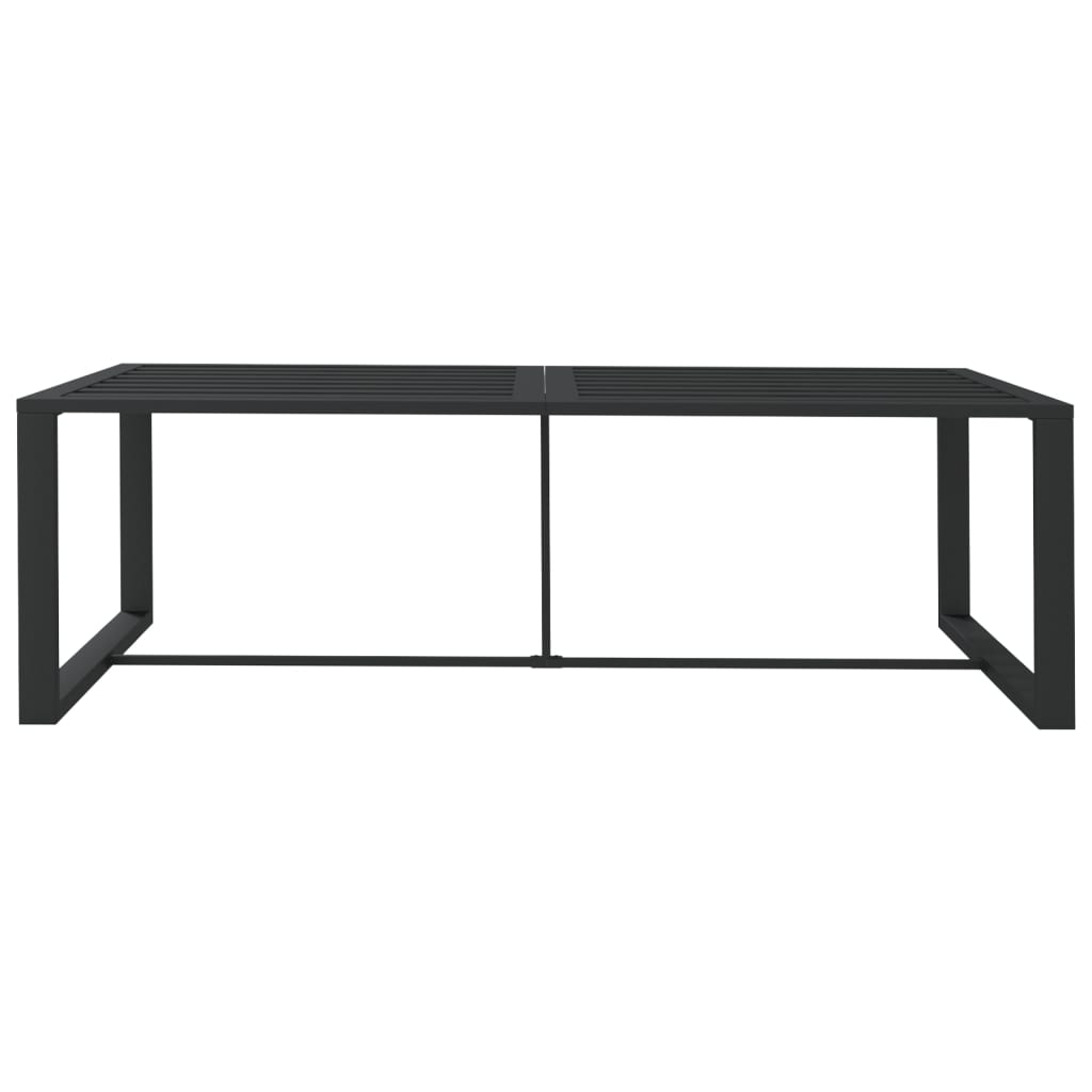 vidaXL Tuintafel 120x60x66 cm aluminium antracietkleurig