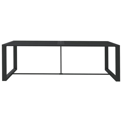 vidaXL Tuintafel 120x60x66 cm aluminium antracietkleurig