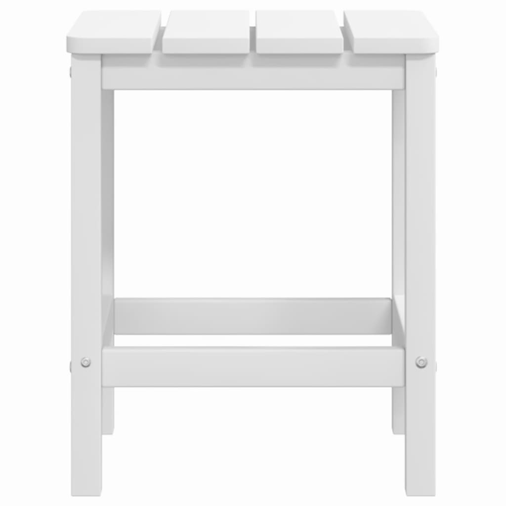 vidaXL Tuintafel Adirondack 38x38x46 cm HDPE wit