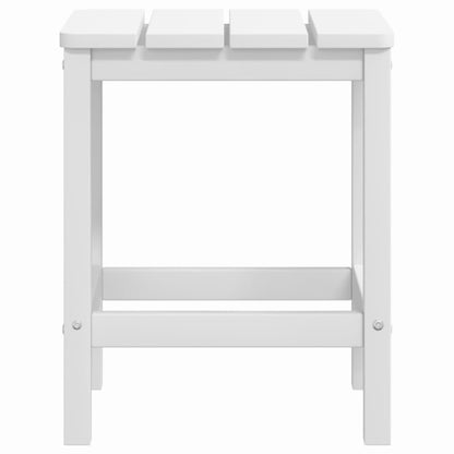 vidaXL Tuintafel Adirondack 38x38x46 cm HDPE wit