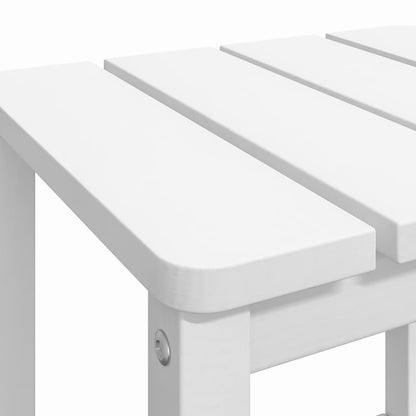 vidaXL Tuintafel Adirondack 38x38x46 cm HDPE wit