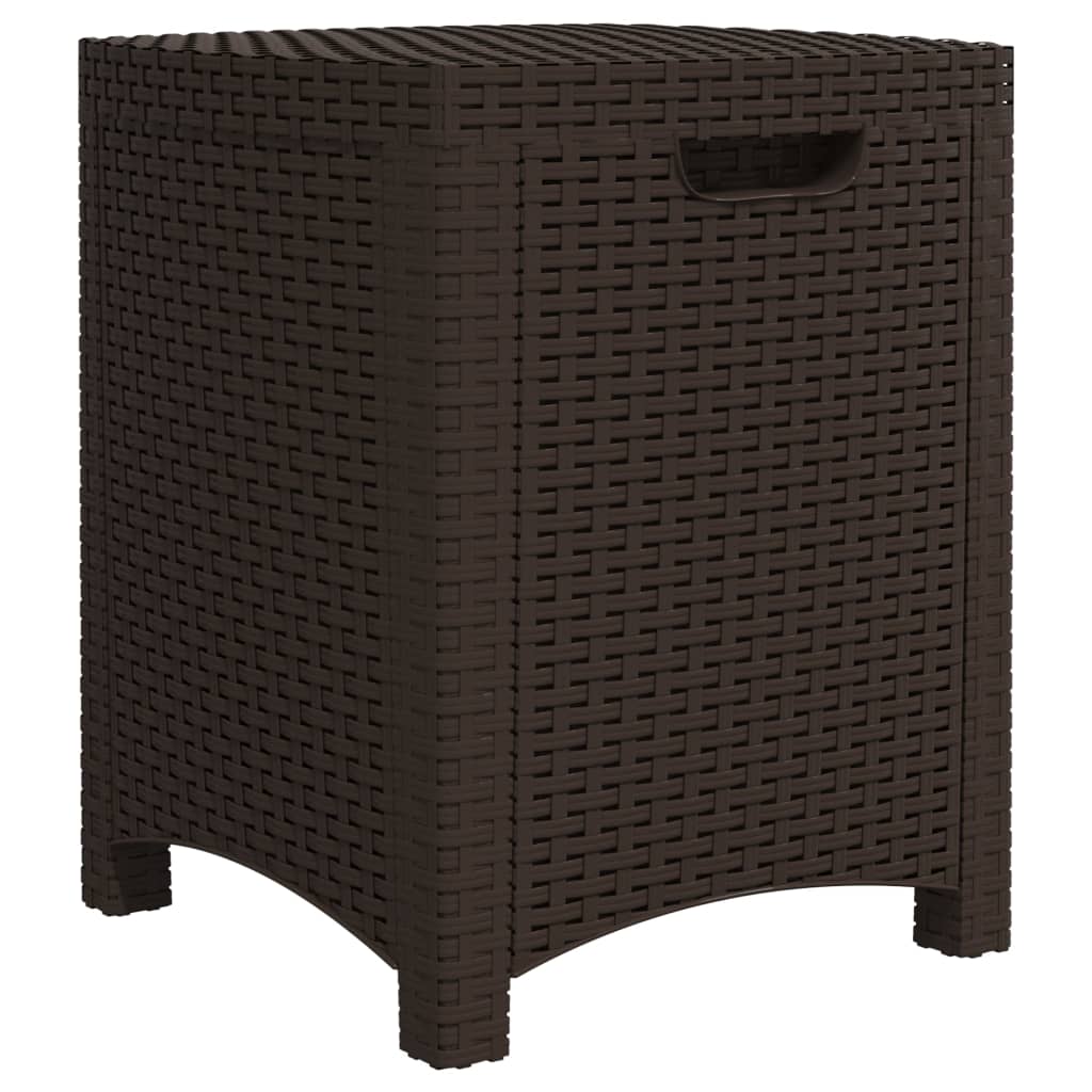 vidaXL Tuinbox 39x39x46 cm PP rattan bruin