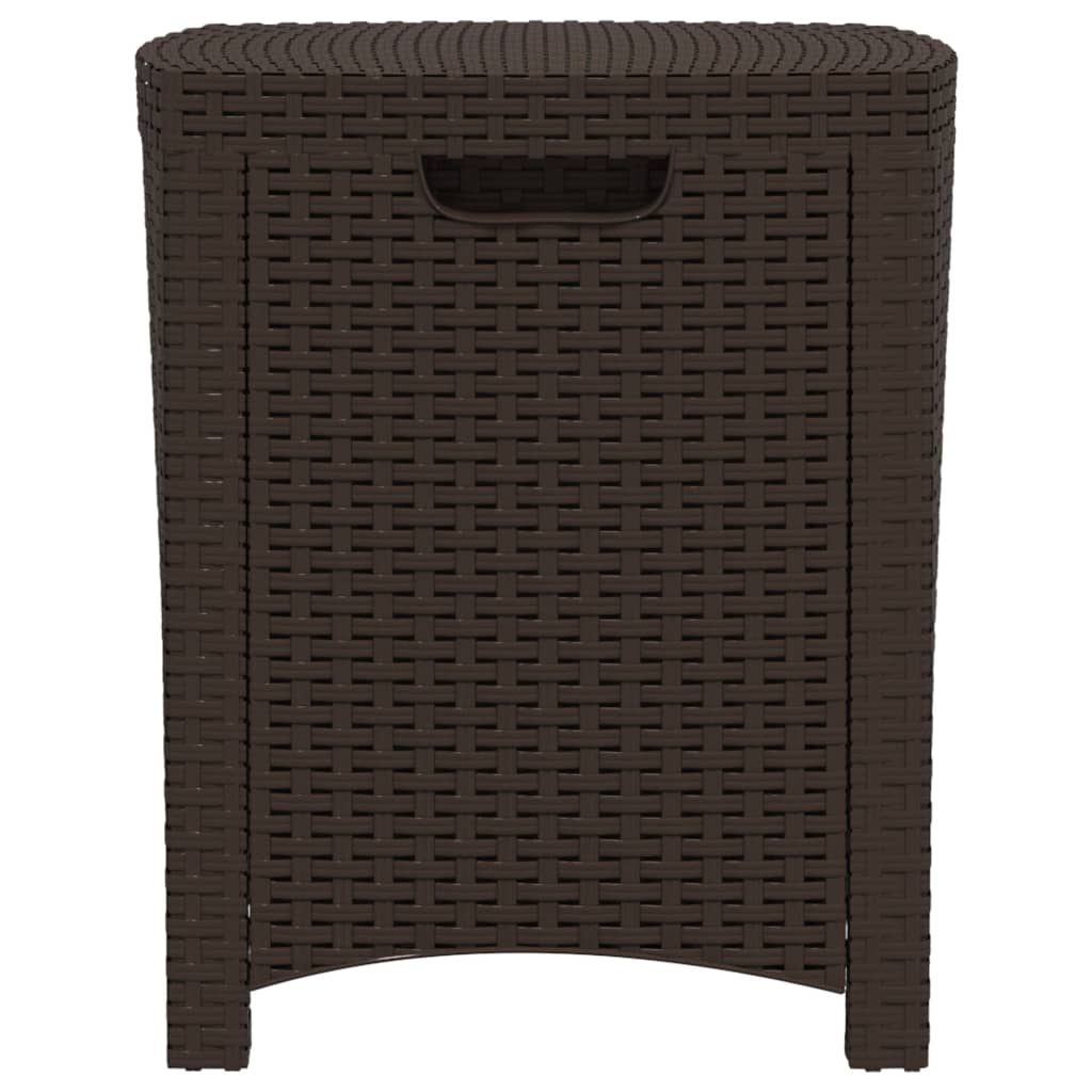 vidaXL Tuinbox 39x39x46 cm PP rattan bruin